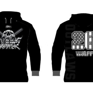 Outlaws Fastpitch Heavy Hoodie Black (preorder)