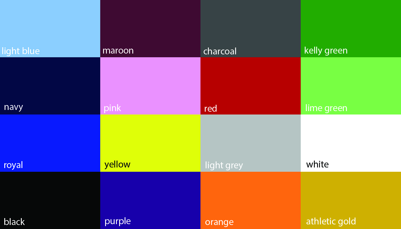 Stock Color Variets Stock Designs - Instinct Sport Performance