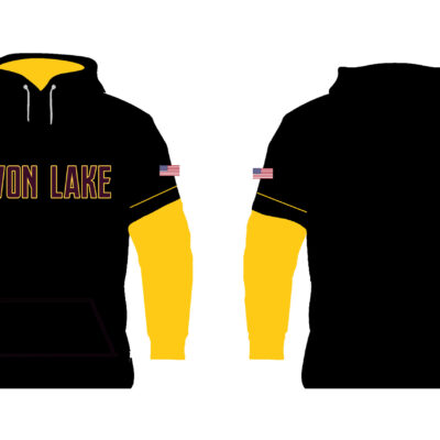 Avon Lake Jersey Hoodie - Black