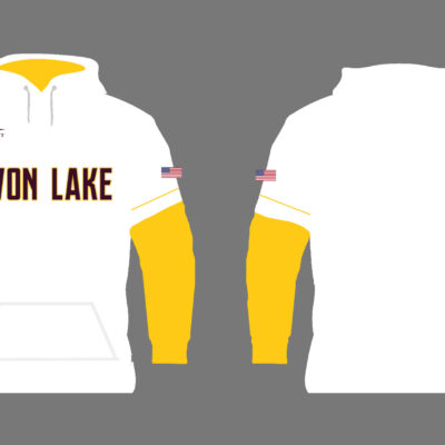 Avon Lake Jersey Hoodie - White