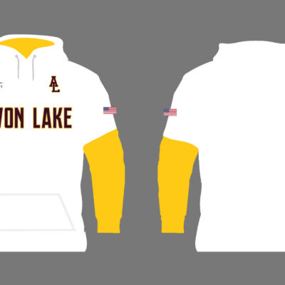 Avon Lake Jersey Hoodie - White