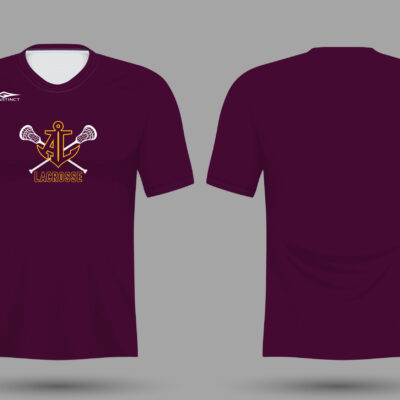 Avon Lake Lax Tee Maroon