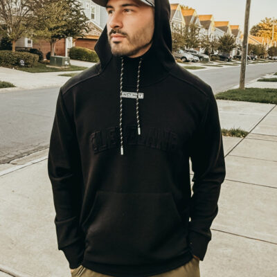 Instinct CLEVELAND Designer Hoodie Black