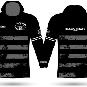 Black Pirate Rugby Dri Fit Hoodie