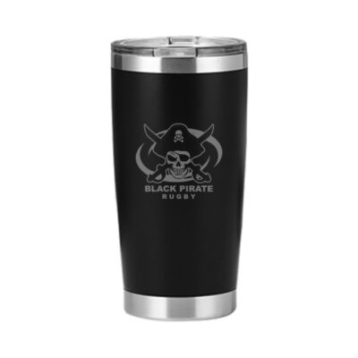 Black Pirate Rugby Travel Mug